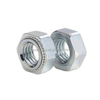 China Heavy Industry Factory Supply Cold Heading Carbon Steel Self Tuck Hex Nut for sale