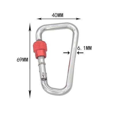 China Factory Price Aluminum Alloy Custom Small Rope Carabiner Climbing Hooks for sale