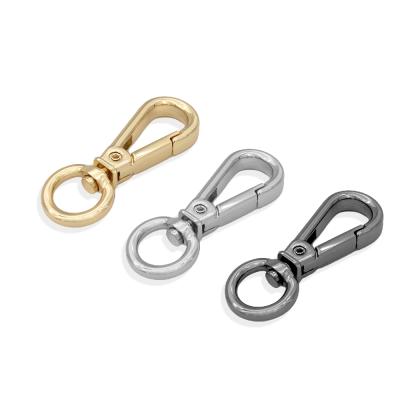 China Eco-friendly Bag Accessories Swivel Metal Snap Hook Buckle Brand Purse Hook For Handbags for sale