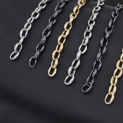 China High Quality Eco-friendly Zinc Alloy Gold Plated Thick Chain Strap For Handbag Accessories for sale