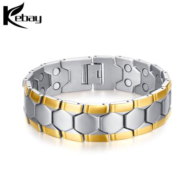 China Wholesale Magnetic Bracelet Health Men's Stainless Steel Energy Bracelet for sale