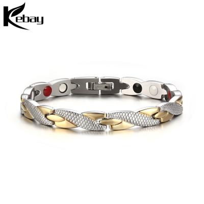 China Women Unisex Custom Magnetic Slap Bracelets Significant Stainless Hematite Magnetic Bracelets for sale