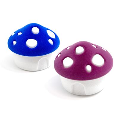 China Funny Necklace Ring Box Velvet Packaging Jewelry Box Mushroom Pendant/Necklace Ring/Gift Box for sale