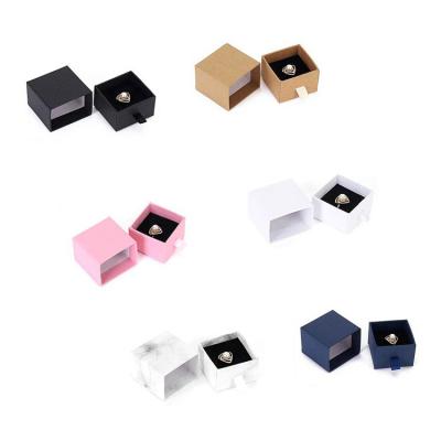 China Wholesale custom printed ring logo paper packaging jewelry ring box/bracelet/pendant/necklace gift jewelry box for ring for sale