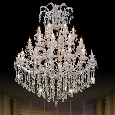 China Modern European Gold Traditional Maria Theresa Crystal Chandelier Large Chandelier Large Chandelier for Hotel Project for sale