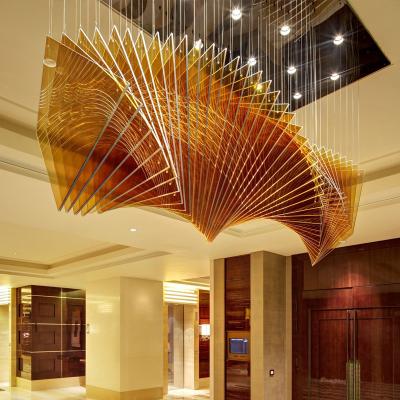 China Modern Customize High-grade Distinctive Creative Art Glass Chandelier Club Large Project Hotel Sales Service Lighting for sale