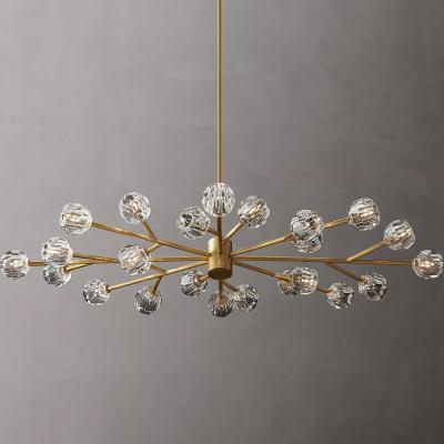 China Luxury Villa Hanging Lights Gold Chandeliers Lighting Modern Crystal Ceiling Chandelier Light Modern Pendant Light for sale