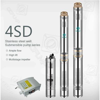 China High Efficiency QQPump 4SD4/60 Submersible Centrifugal Pump 4 Inch Submersible Pump for sale