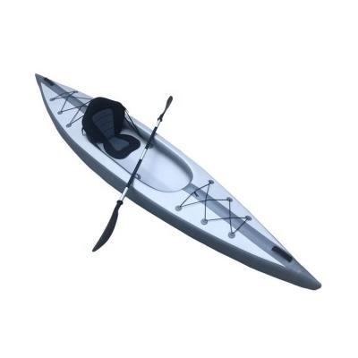 China HL-K1 New Arrival V Kayak Portable Single Seat Folding Canoe Lower Folding Inflatable Solo Kayak Outdoor Sports For Wholesale for sale