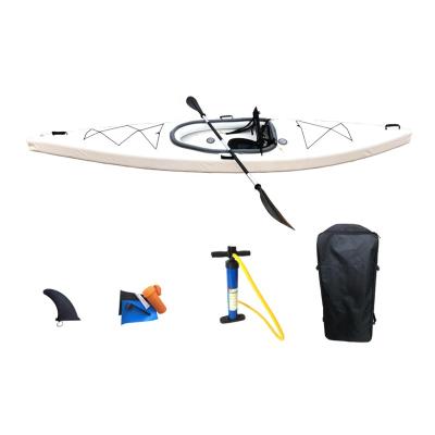 China HL-K1 Water Sports Sale Outdoor Sports Inflatable Canoe Kayak Foldable Fishing Boat for sale