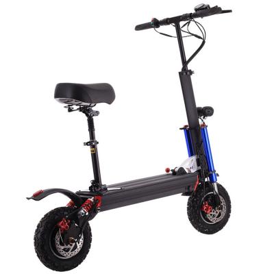 China Unisex 2022 Popular 1200w High Quality Two Color Black And Red Fast Power Double Motor Adult Electric Scooter for sale