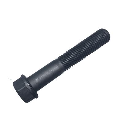 China Steel Nut M27 Excavator Bulldozer Plow M12 M14 M18 M24 Track Roller SQUARE Bolt With Flange 12.9 Grade Gray Color Bottom Roller With Bolts for sale