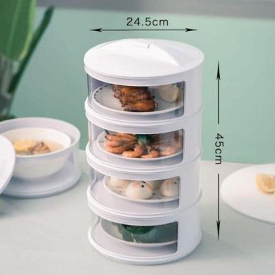 China New Style Insulation Plastic Storage Rack Surplus Plate Cover With Sliding Window for sale