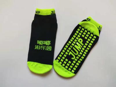 China Neon Parties Trampoline Park Grip Socks Fluorescence Socks PVC Anti Slip for Indoor playground for sale