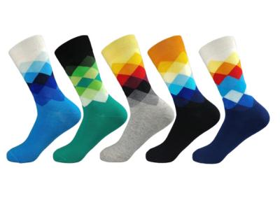 China Cotton Colorful Funny Happy Trendy Socks Breathable Sox Stitching Pattern Casual Sock For Men for sale