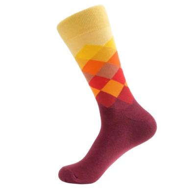 China Multicolor Trendy Mens Socks Cotton Material Soft Warm Comfort Winter Crew Socks for sale