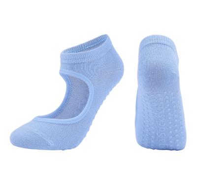 Chine Chaussettes de poignée de yoga de coton de Pilates de personnalité pour le logo de broderie de dames à vendre