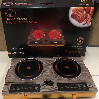 China Fashion 220V Double Stove Medium Radiant Electric Cooker Household Infrared Cooker for sale