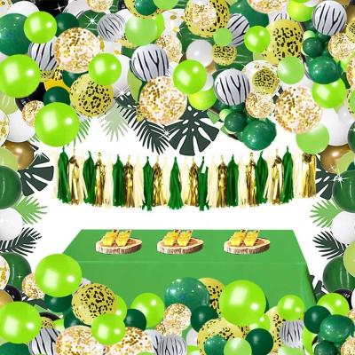 China Party Decorations 162 Pcs Jungle Theme Party Supplies Balloon Garland Arch Kit for Birthday Party Decorations, Safari Decoration for sale