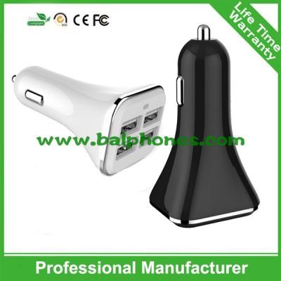 Chine Chargeur 2015 de voiture d'usb de port du produit nouveau 4 pour le chargeur de voiture d'iphone de Samsung à vendre