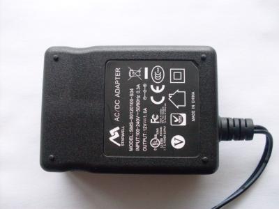 China DC 12 Volt 1A 12W AC Power Adapter EN60950-1 UL FCC GS CE SAA C-TICK for sale