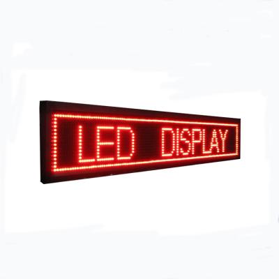 China Dip Outdoor Single Color Led Screen Red P10 Semi-outdoor Module For Running Message Led Display Module for sale