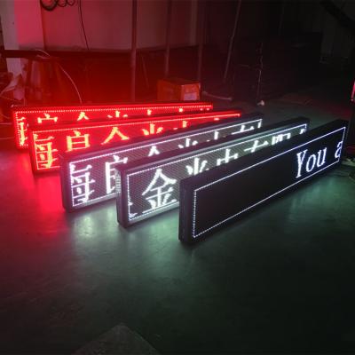 China Outdoor p10 red/green/white/blue single color outdoor continuous text led screen module for sale