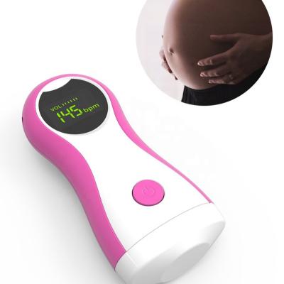 China 100% Guaranteed OLED Display Portable Heart Rate Monitoring Ultrasound Digital Fetal Doppler Baby Heart Rate Beat Monitor for sale