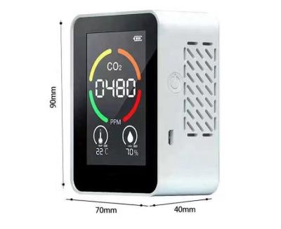 China Newest Quality Durable Carbon Dioxide CO2 Detector Air Tester Humidity Temperature CO2 Analyzer With Large LCD Display for sale