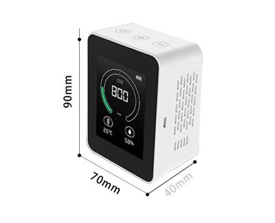 China Durable Indoor Air Quality Monitor CO2 PM2.5 CO2 Detector LCD Digital CO2 Meter Temperature Humidity Carbon Checking Analyzer for sale