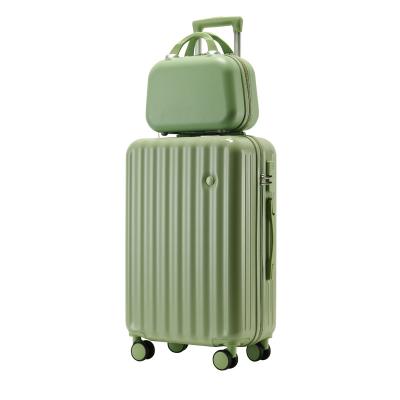 China ABS 2023 New Fashion Young Hard Side Luggage Women Carry On Luggage With 4 Spinner Wheels Suitcase Sets ABS Good Quality Suitcase for sale