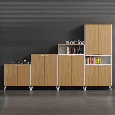 China PANEL Customized Woodgrain Office Imitation Filing Cabinet for sale