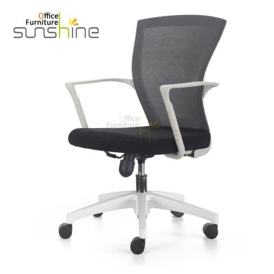 China Modern White Mesh Plastic Executive Chair 360 Swivel Ergonomic Office Chair for sale