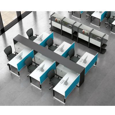 China Freely combined as you like Guangzhou manufacture 6 person office furniture cubicles office workstation cubicle for 6 person for sale