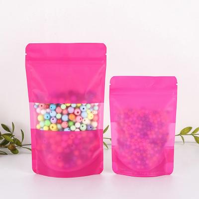 China Dana Color Safety Frosted Food Packaging Self Sealing Dry Bag Fruit Window Bag Plastic Transparent Sealing Bag for sale