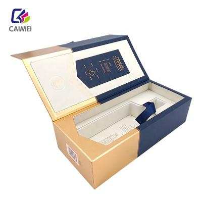 China Recyclable Gift Box Customized Ribbon Bespoke Custom Magnetic Closure EVA Lid Packaging Cardboard Box for sale