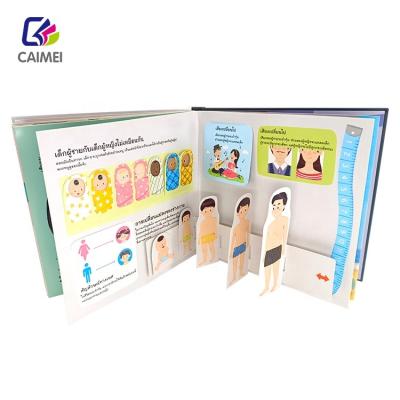 China Handmade Kids Hardcover Board Book Custom Custom Printing For Kid Coloring 3d Pop Up Kids Baby Book for sale