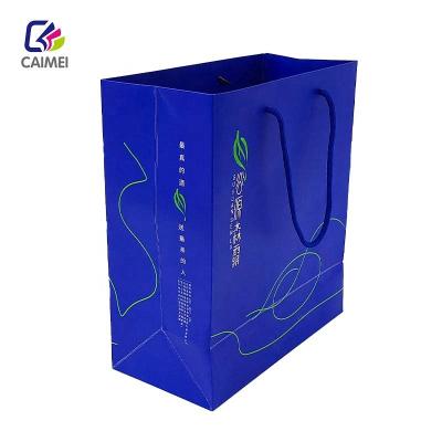 China Recyclable Luxury Custom Printed Logo Gold Stamping Shopping Bags With Logos Gift Bags for sale