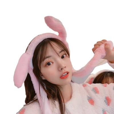 China Hair Decoration Led Bunny Ears Headband Cute Headbands Festival Hair Easter Bunny Party Luminous Moving Headband for sale