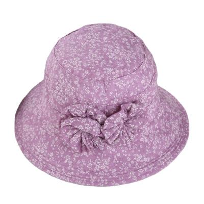 China Fashion \ wide brim quality lace woman bucket hat breathable premium hollow comfortable \ durable sunshade hats for sale