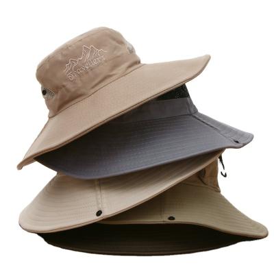 China Outdoor Fashion Camp Sun Visor Bucket Hat\Wholesale Custom Wide Summer Comfortable\Durable Mesh Two Sides Breathable Brim Fishing Hats for sale