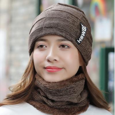 China Fashion\New Plush Comfortable\Durable Thickening Knitted Warm Hat Neck Suit Windproof Ear-Protectiive Headgear Hat for sale