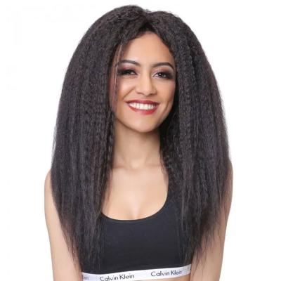 China Top Quality Full Hd Yaki Brazilian Raw Natural Straight Human Hair Body Wave Virgin Human Hair Lace Front Wig For Black Women for sale