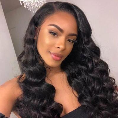 China Body Wave 13*4 Lace Frontal Wig Loose Wave Brazilian Raw Virgin Cuticle Aligned Hair Wigs Hd Lace Front Wigs for sale