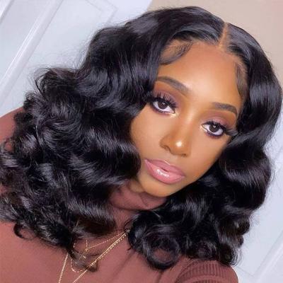 China Lace Front Wigs Human Hair Body Wave Factory Hair Wigs For Lack Women Brazilian HD Lace Frontal Wig for sale