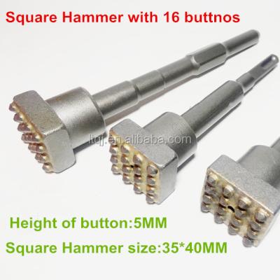 China Chipping Cement And Concrete Surface Cement And Concrete Drill Tools Chipping Bit / Notching Bit With Pick Alloy Electric Hammer 9/12/16 Buttons Made In China for sale