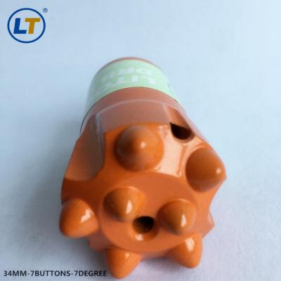 China Good Quality Rock Drill Taper/Taper Rock Drill Bit Tool 34MM, 7buttons, 7degree for Jack Hammer, Quarry, Granite for sale