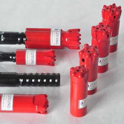 China Quarry and Rock Drilling Drift Mining and Tunneling Drilling Machine thred Bits 41/45/48/51 mm R32 WITH 9 Spherical KNOBS for Quarry and Mining Drilling for sale