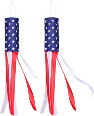 China Health Care Institutes Fast Shipping Good Quality 40 Inch US Flag American Windsock for sale