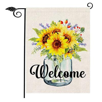 China Health Care Institutes Flag Banners Bilateral Printing One Yard Decoration Or Double Layers Polyester Sunflower Home Garden Flags for sale